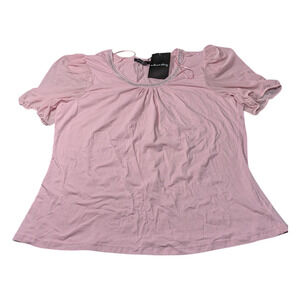 A Love Story - Mauve Color Women's Top - Bedazzled Neckline - Size 2XL- NWT